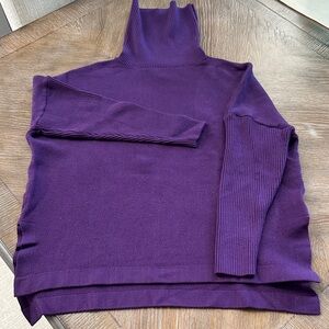 Elegant Plum Turtleneck Sweater